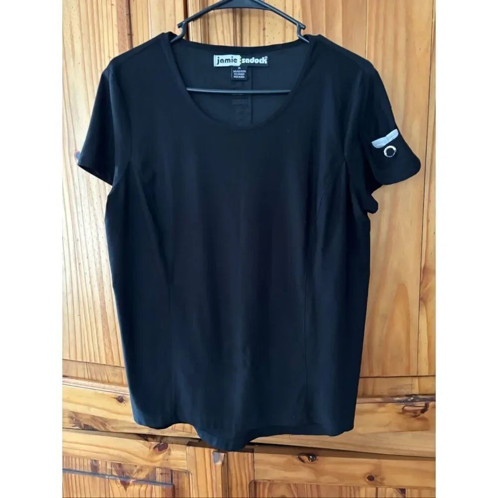 Jamie Sadock Black Golf Shirt